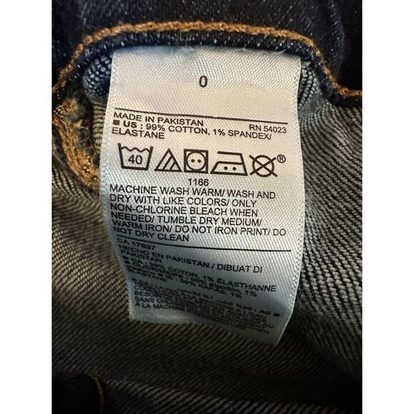 Old Navy High Rise Secret Slim Pocket Denim Midi Skirt Size 0 - Picture 4 of 8